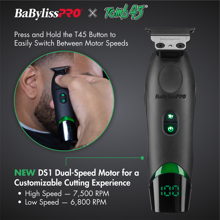 BaBylissPRO×Tomb45 プロ用バリカン BaBylissPRO x Tomb45® Wireless-Charging Hair Trimmer | BaBylissPRO